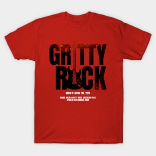 Gritty Rock Radio rusty logo T-Shirt